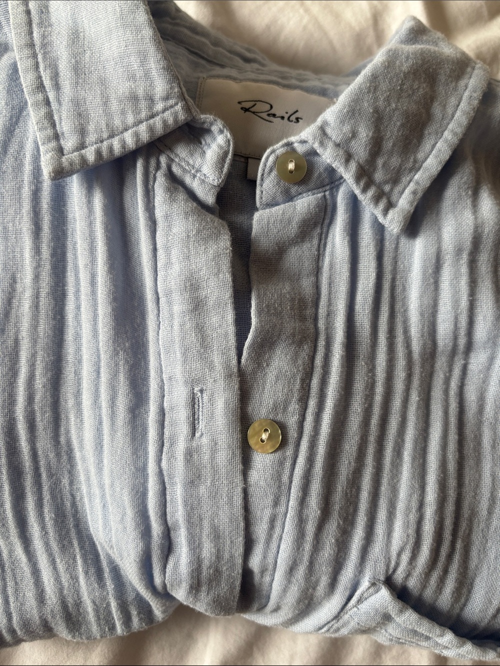 Rails Ellis Shirt, Light Blue, S - Picture 8 of 8